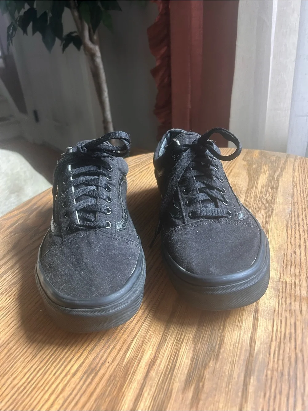 Vans Black Low-Top Canvas Sneakers